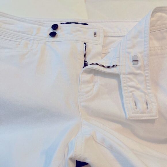 American Living White denim Cropped pants 10 - Picture 6 of 8